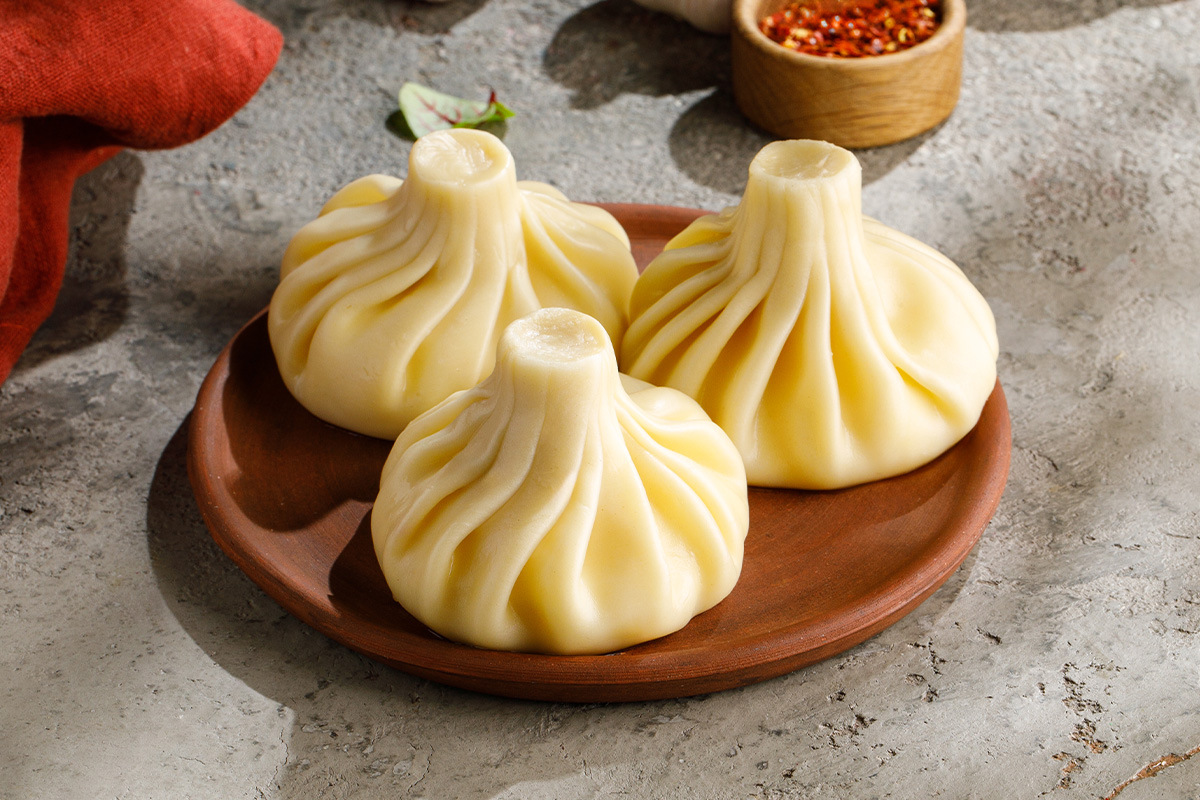Жареные хинкали с цыплёнком (3 шт.)
