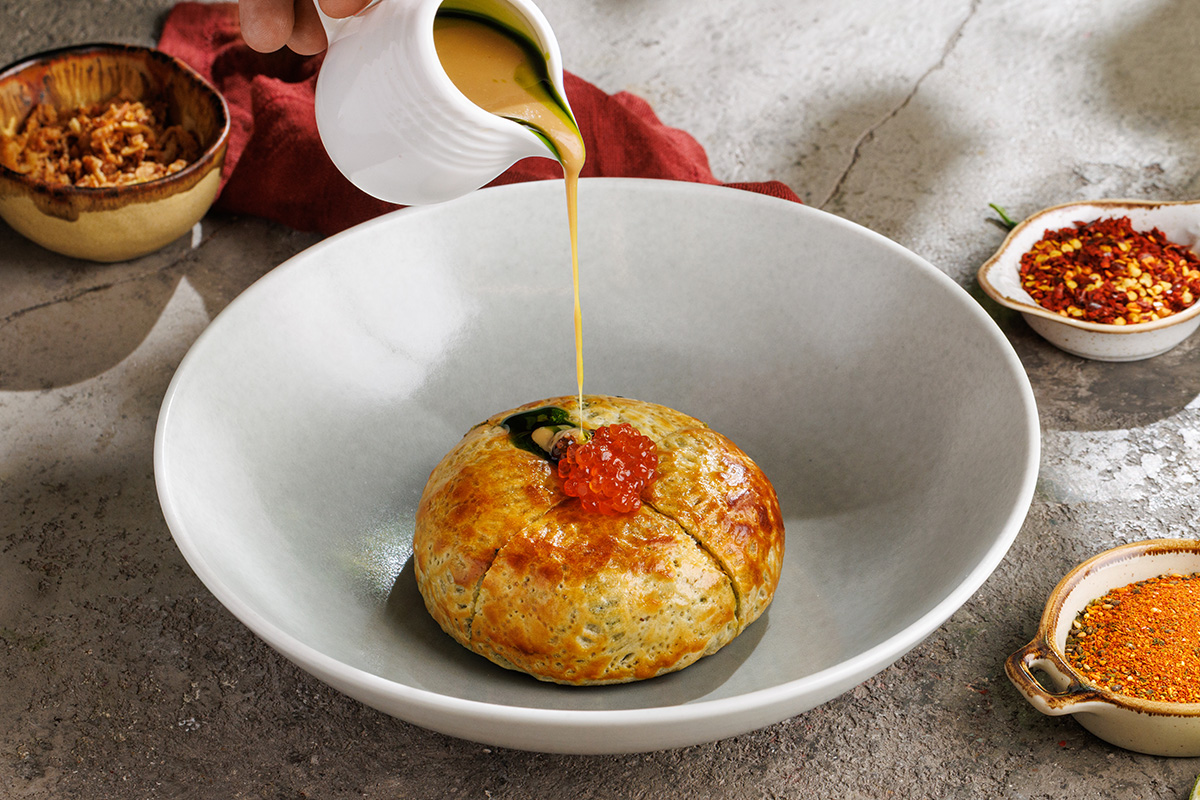 Веллингтон с лососем