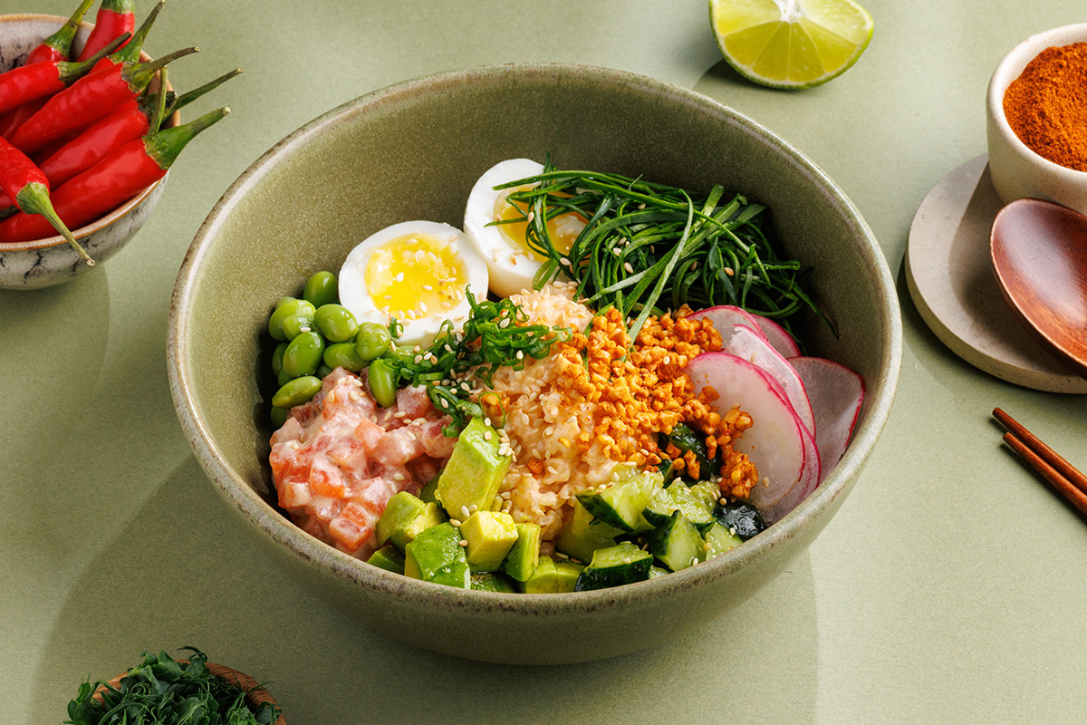 Поке с лососем