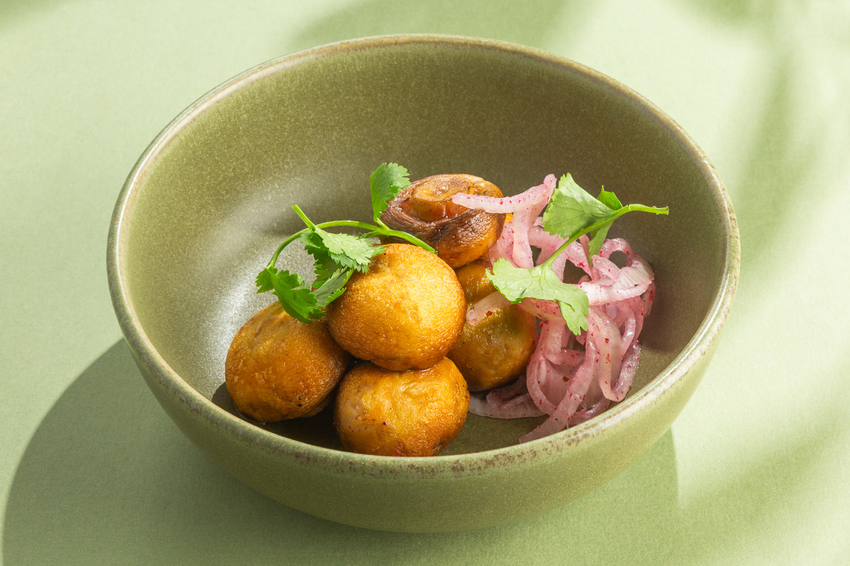 Шампиньоны на мангале 