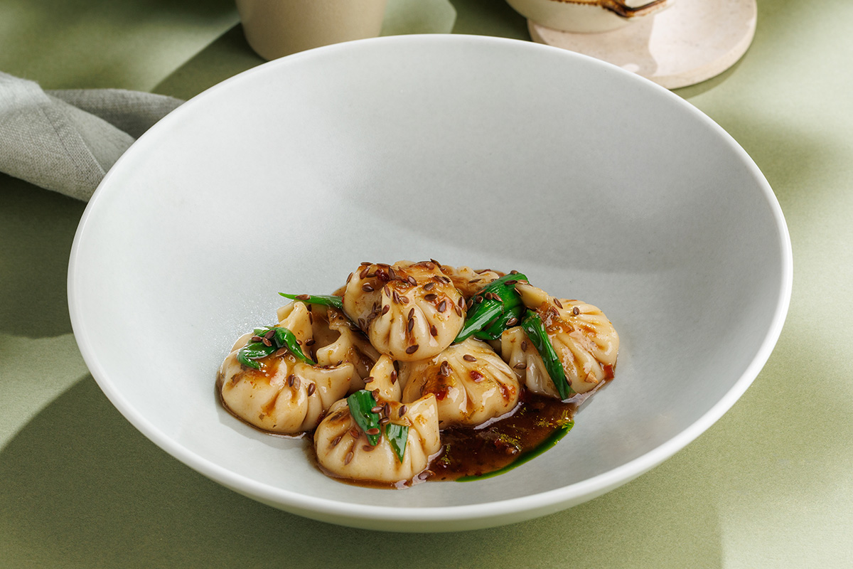 Вонтоны с креветками и цыплёнком