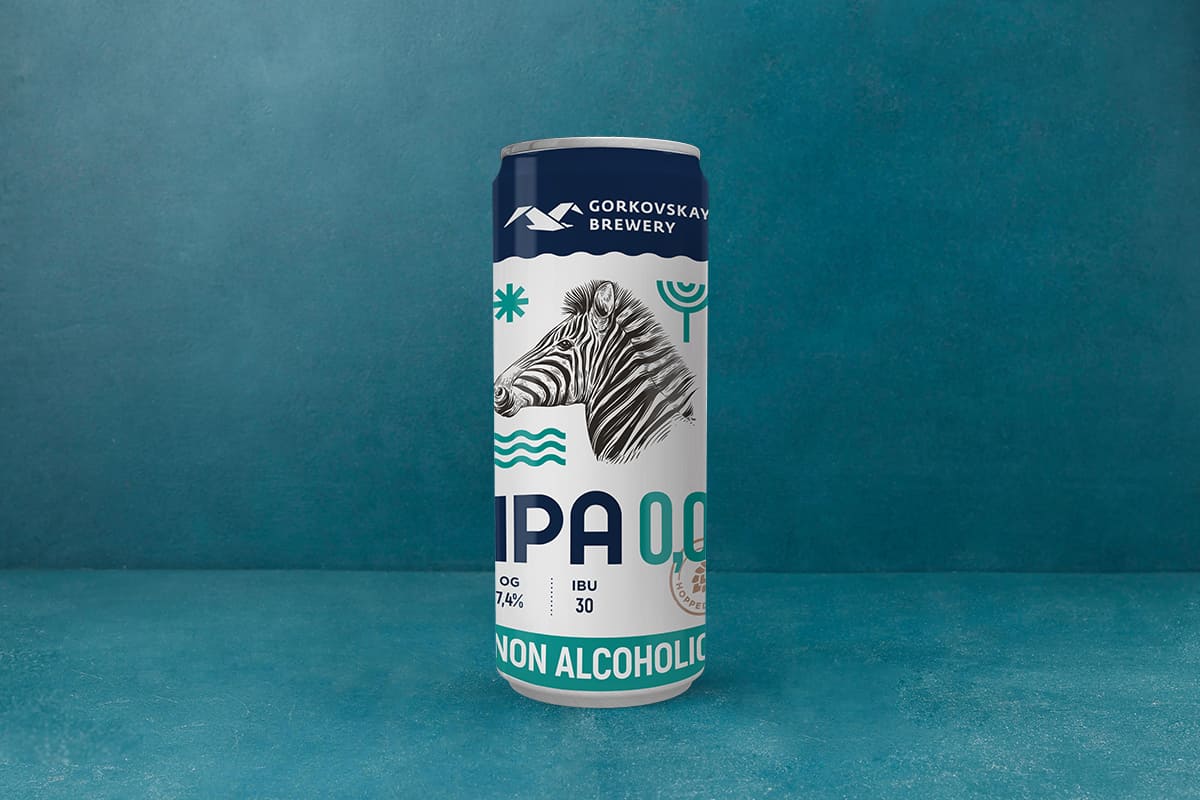 Пиво Горьковская Пивоварня IPA 0,0 б/а
