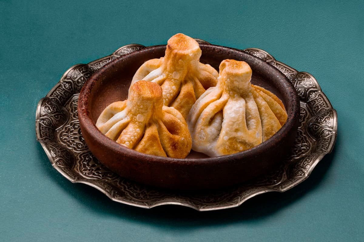 Жареные хинкали с бараниной (3 шт.)