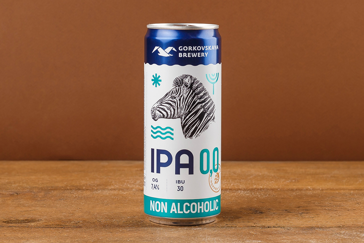 Пиво Горьковская Пивоварня IPA 0,0 б/а