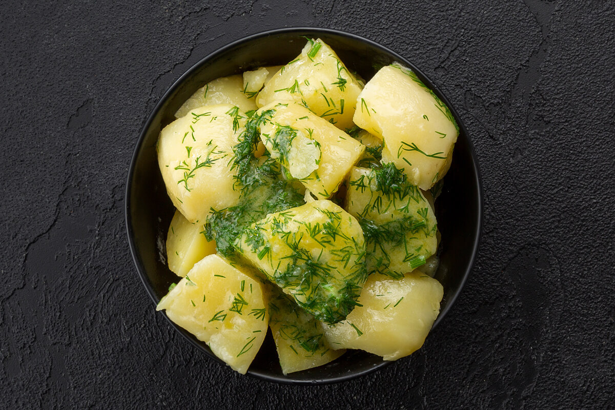 Картофель отварной с маслом и зеленью 1,8 кг