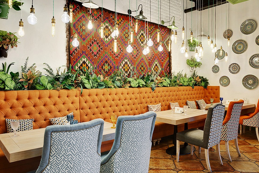 Интерьер ресторана BAHROMA, Просвещения пр., 48