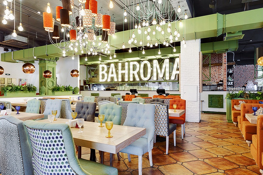 Интерьер ресторана BAHROMA, Просвещения пр., 48